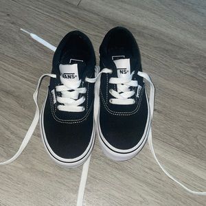 Black Vans Kids Authentic